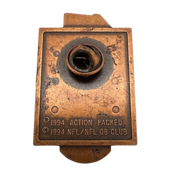 1994 Action Packed QB Club NFL Football Lapel Pins Kosar Hostetler Cunningham - Picture 6 of 6